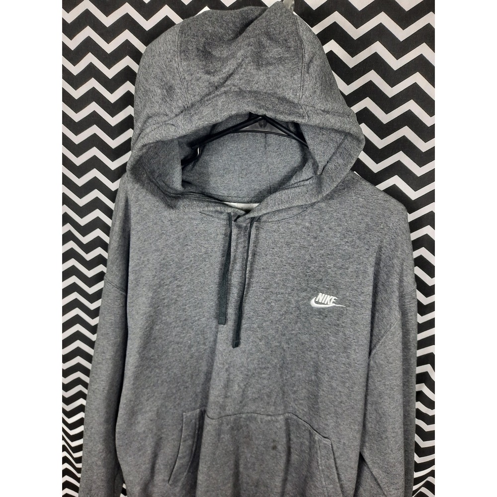 Nike Mens Sportswear Club Fleece Hoodie Grey‎ XXL Pullover Sweatshirt